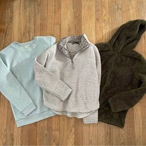 Cat & Jack and Stoic Boys XL Fuzzy Sweatshirt Bundle
